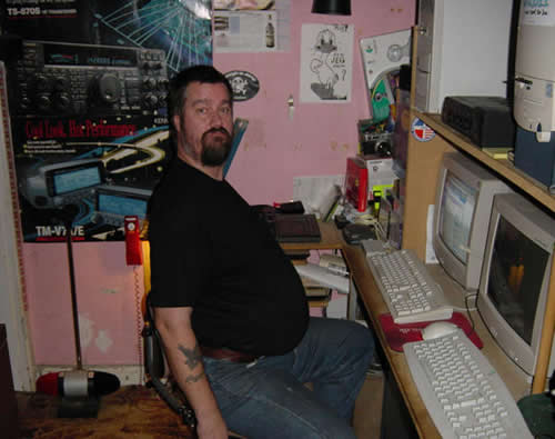 Eric in love... with his radios... still